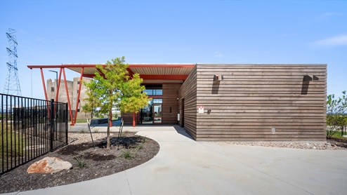 Clubhouse at Trails at Wildhorse amenity center.