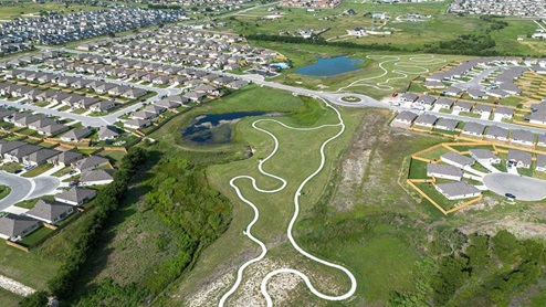 Schwertner Ranch ariel view of the community.
