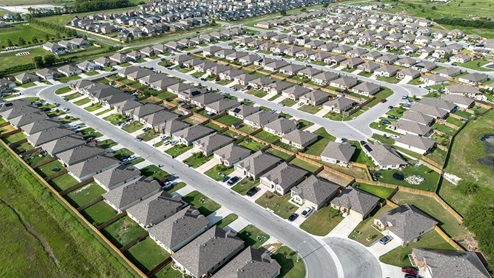 Schwertner Ranch ariel view of the community.