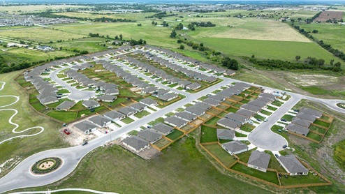 Schwertner Ranch ariel view of the community.