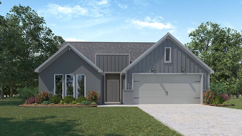 Elgin F Elevation with Brick.