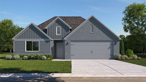 Elgin G Elevation with Brick.