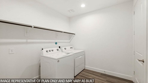 Large utility room with storage space
