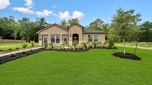 Windemere model home exterior elevation front view of the house.