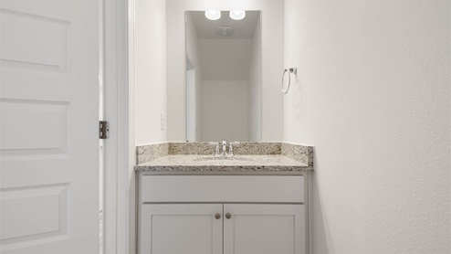 Main level half bath