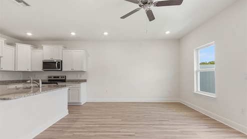 Open floor plan on main level