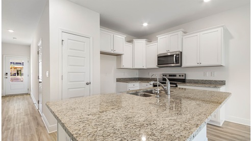 Kitchen with spacious center island