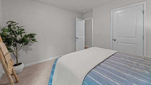 bedroom with carpet