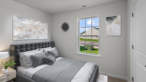 bedroom with carpet flooring