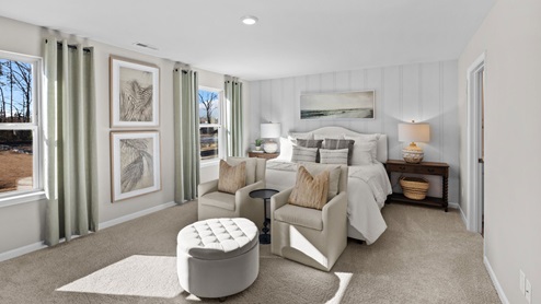 bedroom with carpet flooring