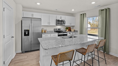 kitchen with granite counters