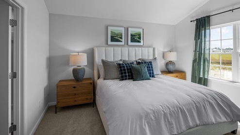bedroom with carpet flooring