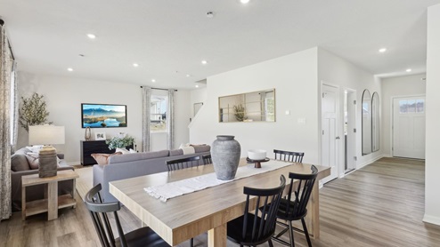 Dining area off of kitchen and living room