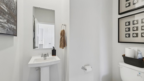 main level half bath