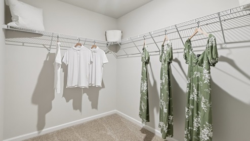 Primary walk-in closet