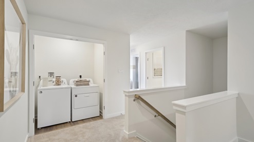 upper level laundry area