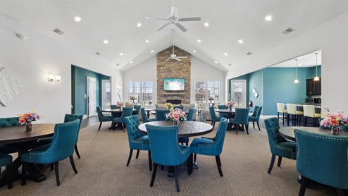 Duffy Highlands clubhouse recreation space