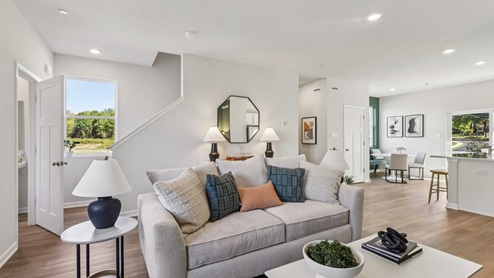 main level living room of Lafayette floorplan