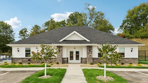 exterior of clubhouse