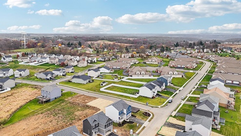 drone show of leslie farms community