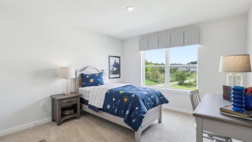 Secondary bedroom with two windows