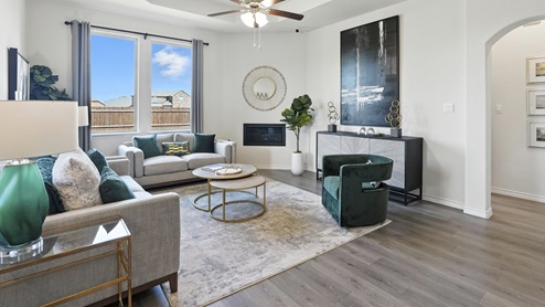 5048 Blazer Way at Fireside by the Lake in Garland, TX living area of the model
