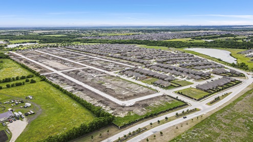 4108 Plateau Drive at Lakewood Trails in Forney, TX aerial view