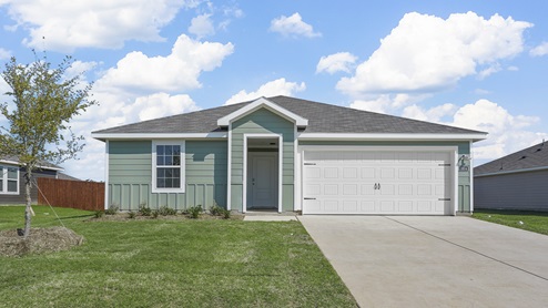 the exterior of a siding home in corsicana commons
