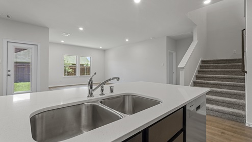 kitchen sink in island