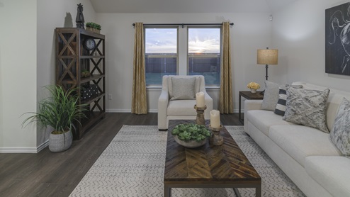 X40D open concept living room