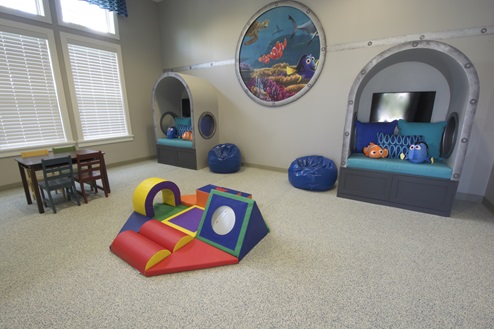 Clubhouse playroom for kids in clubhouse