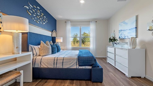 Primary bedroom with king size bed