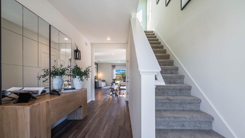 Entrance in to home and access to the second-floor