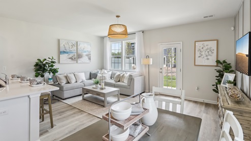 open concept living room