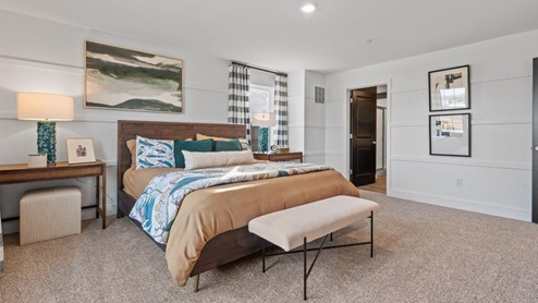 spacious master bedroom