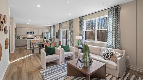 open concept living room