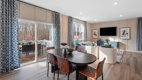 dining table off of living room