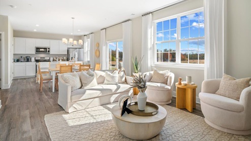 open concept living room
