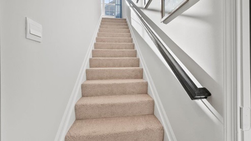 upstairs