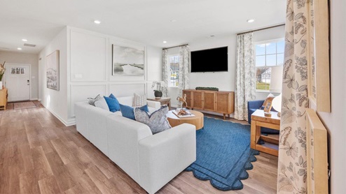 open concept living room