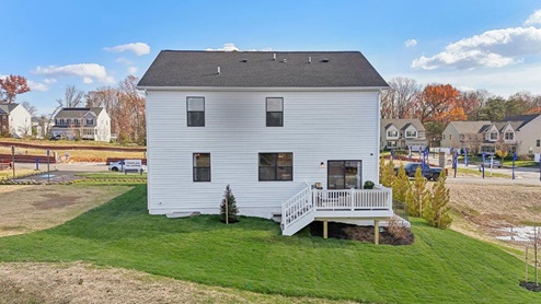 rear of home