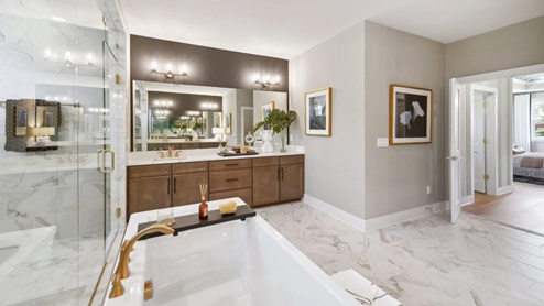 Hampton II Single Family Home White Contemporary Interior