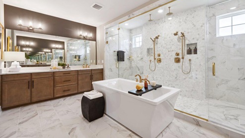 Hampton II Single Family Home White Contemporary Interior