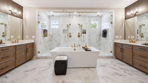 Hampton II Single Family Home White Contemporary Interior