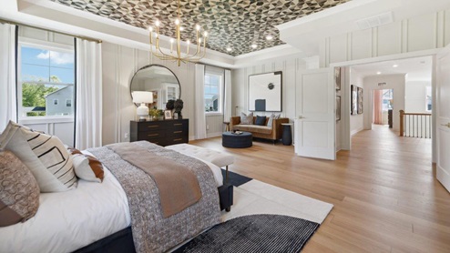 Hampton II Single Family Home White Contemporary Interior