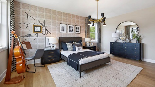 Hampton II Single Family Home White Contemporary Interior