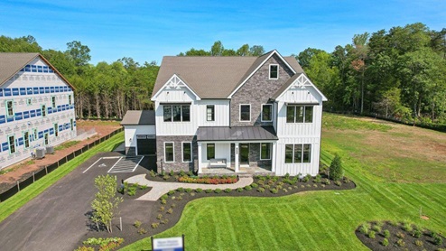 Hampton II Single Family Home White Contemporary Exterior