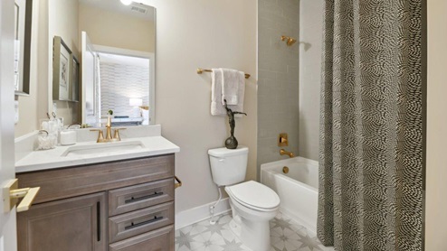 Hampton II Single Family Home White Contemporary Interior