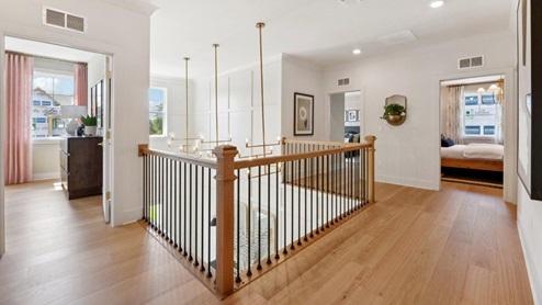 Hampton II Single Family Home White Contemporary Interior