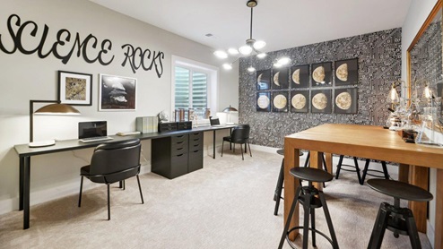 Hampton II Single Family Home White Contemporary Interior